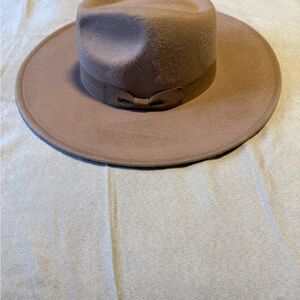 Lucca wool felt light Brown Fedora rancher Hat